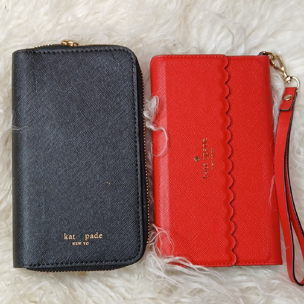 Kate Spade Black and Red Phone& Wallet Set